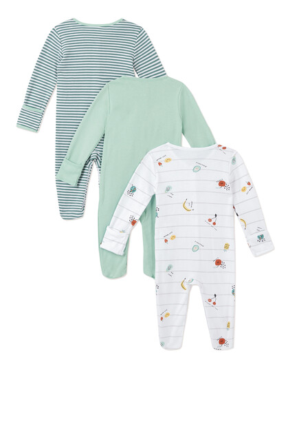 Fruit Sleepsuits 3 Pack