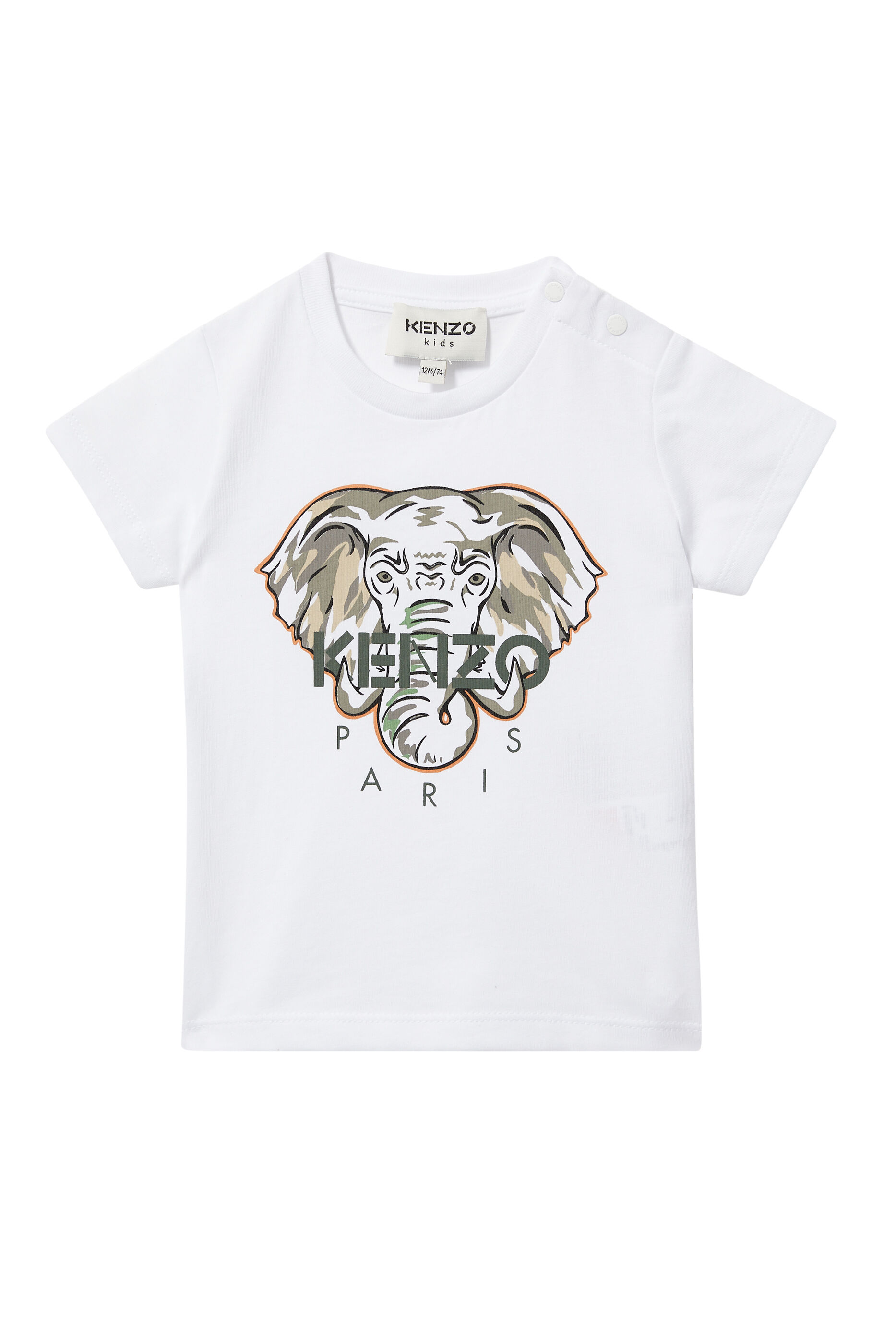 Buy Kenzo Elephant Print T-Shirt - Kids 
