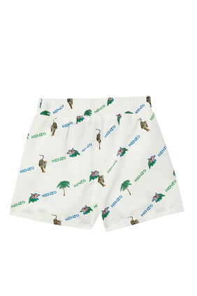 Tropical Logo Swim Shorts