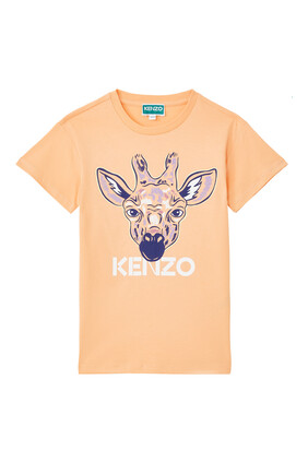 Giraffe Print T-Shirt Dress