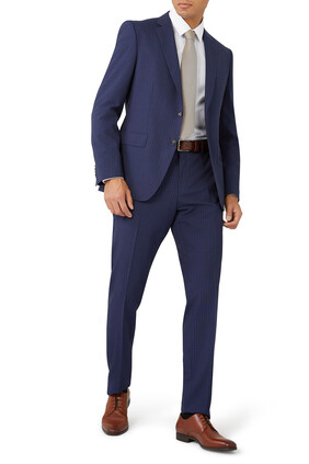 Slim-Fit Pinstripe Suit, 2-Piece