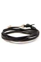 Leather Anchor Bracelet