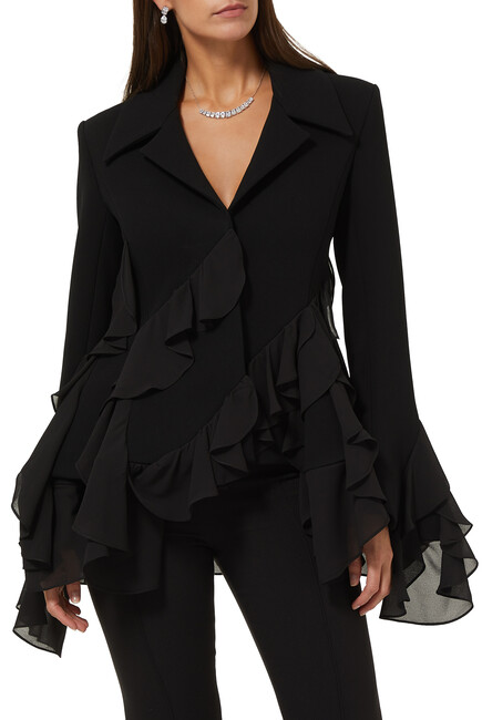 Buy 16arlington Lanao Ruffle Blazer Womens For Qar 3780 00 Extra 15 Bloomingdale S Uae
