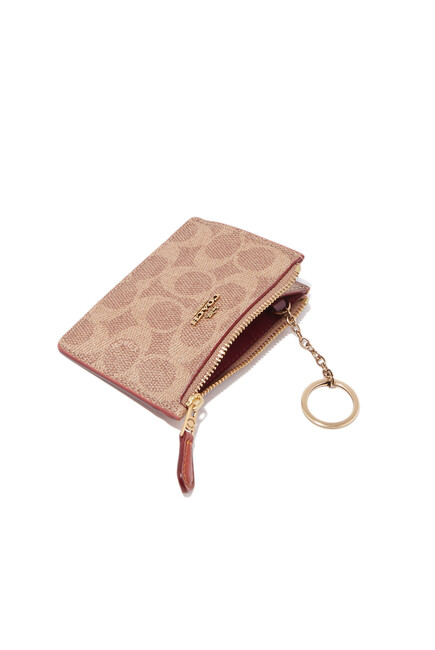 Tan & Rust Signature Mini Skinny ID Case