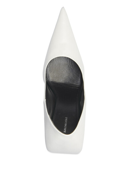 Square Knife Nappa Pumps