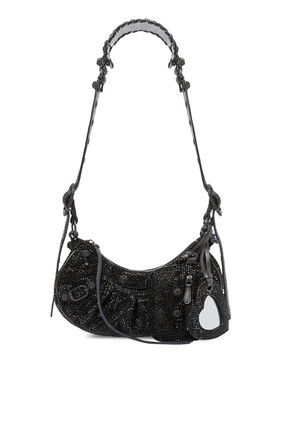 Le Cagole XS Shoulder Bag With Rhinestones