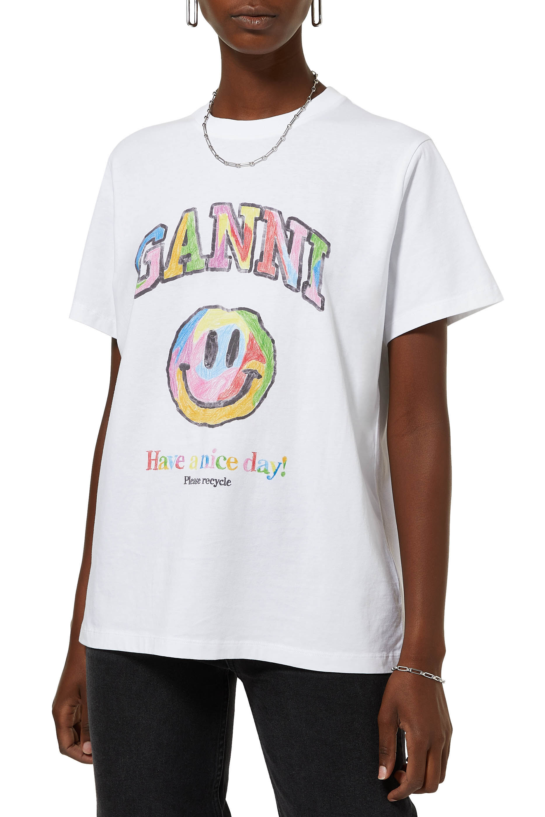 ganni tie dye t shirt