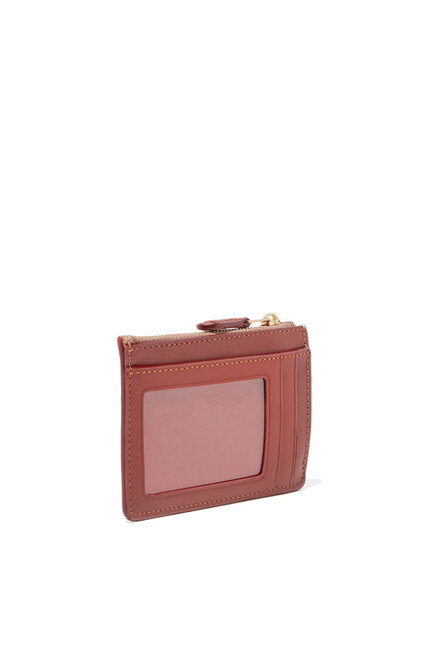 Tan & Rust Signature Mini Skinny ID Case