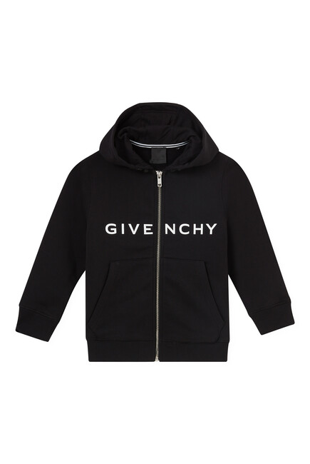 Buy Givenchy 4G Logo-Print Zip-Up Hoodie for Boy | Bloomingdale's Qatar