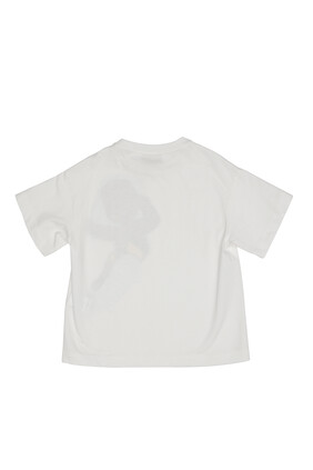 Skateboard-Print Cotton T-shirt