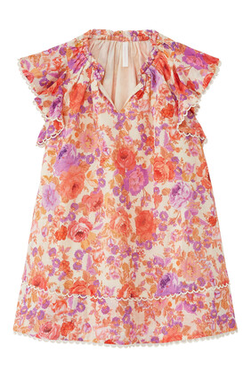 Kids Raie Flounce Sleeve Dress