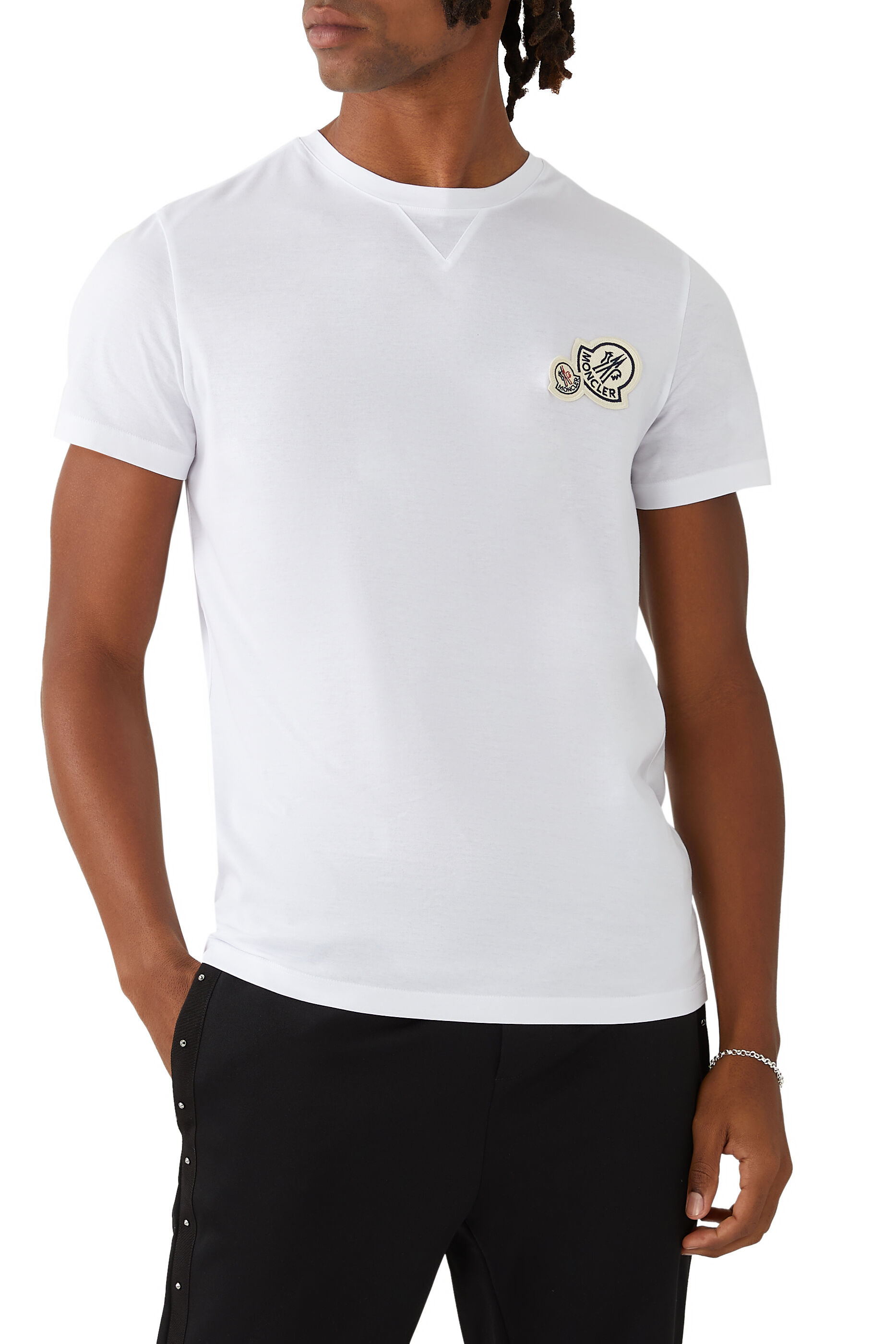 Buy Moncler Double Logo T-Shirt for Mens | Bloomingdale's Qatar