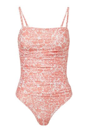 Ruched One-Piece Swimsuit