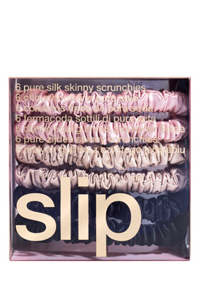 Skinny Scrunchie Set, Pack of 6