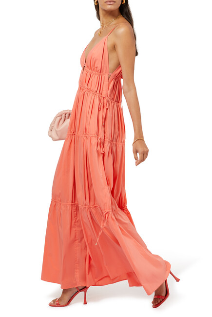Buy Jonathan Simkhai April Tiered Maxi Dress for Womens | Bloomingdale's  Qatar