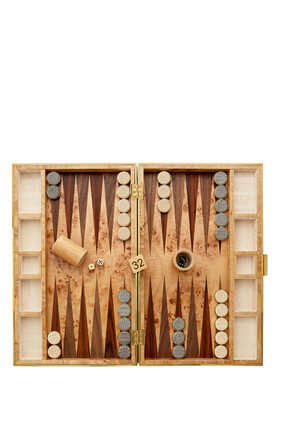 Classic Leather Backgammon Set