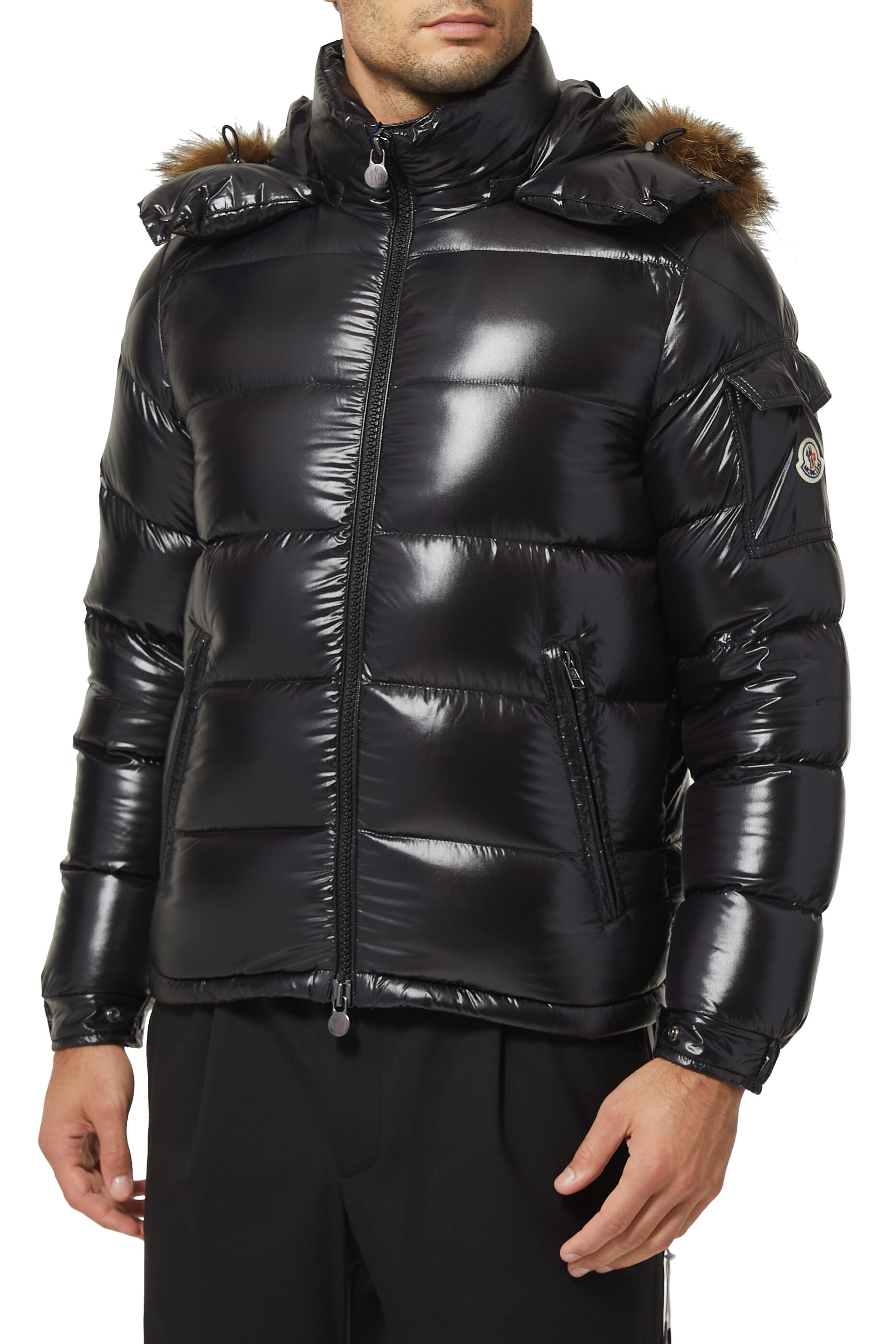 Moncler maya fur discount
