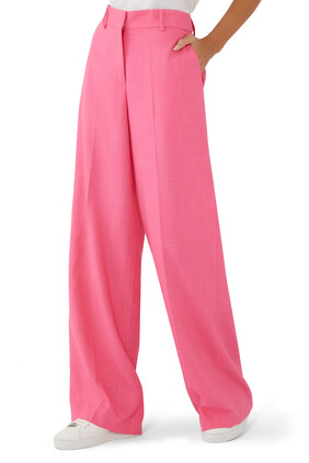 Oversized High-Rise Suit Pants