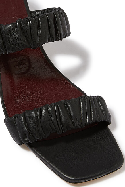 Frankie Ruched Mules