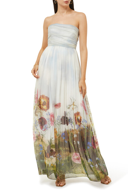 Buy Oscar De La Renta Strapless Ruched Dress - Womens for QAR ...