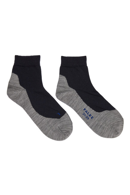 Black Active Sunny Days Kids Sneaker Socks