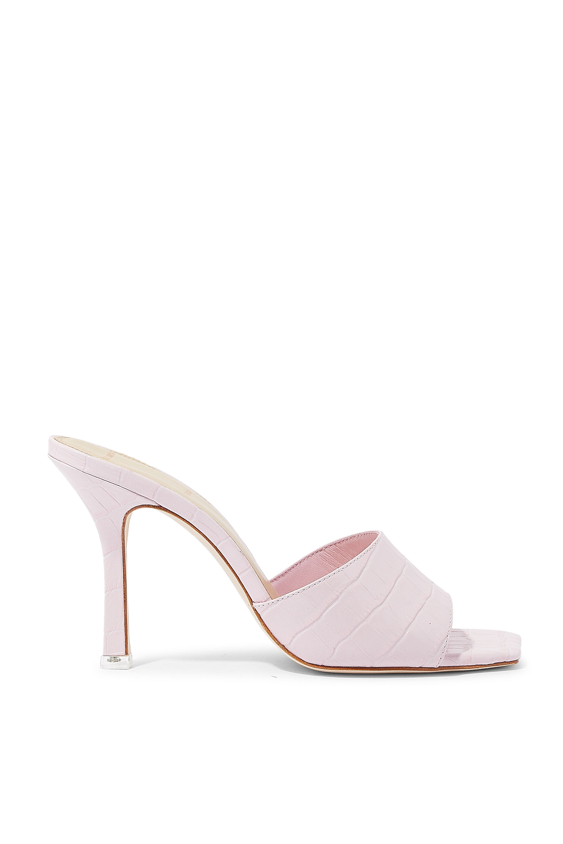 black suede studio heels