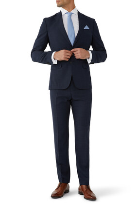 Two-Piece Slim-Fit Checked Suit