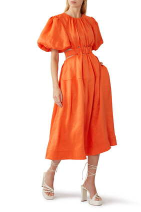 Cosette Tie Back Midi Dress
