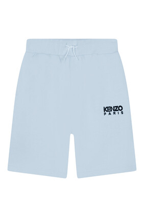 Embroidered Logo Cotton Shorts