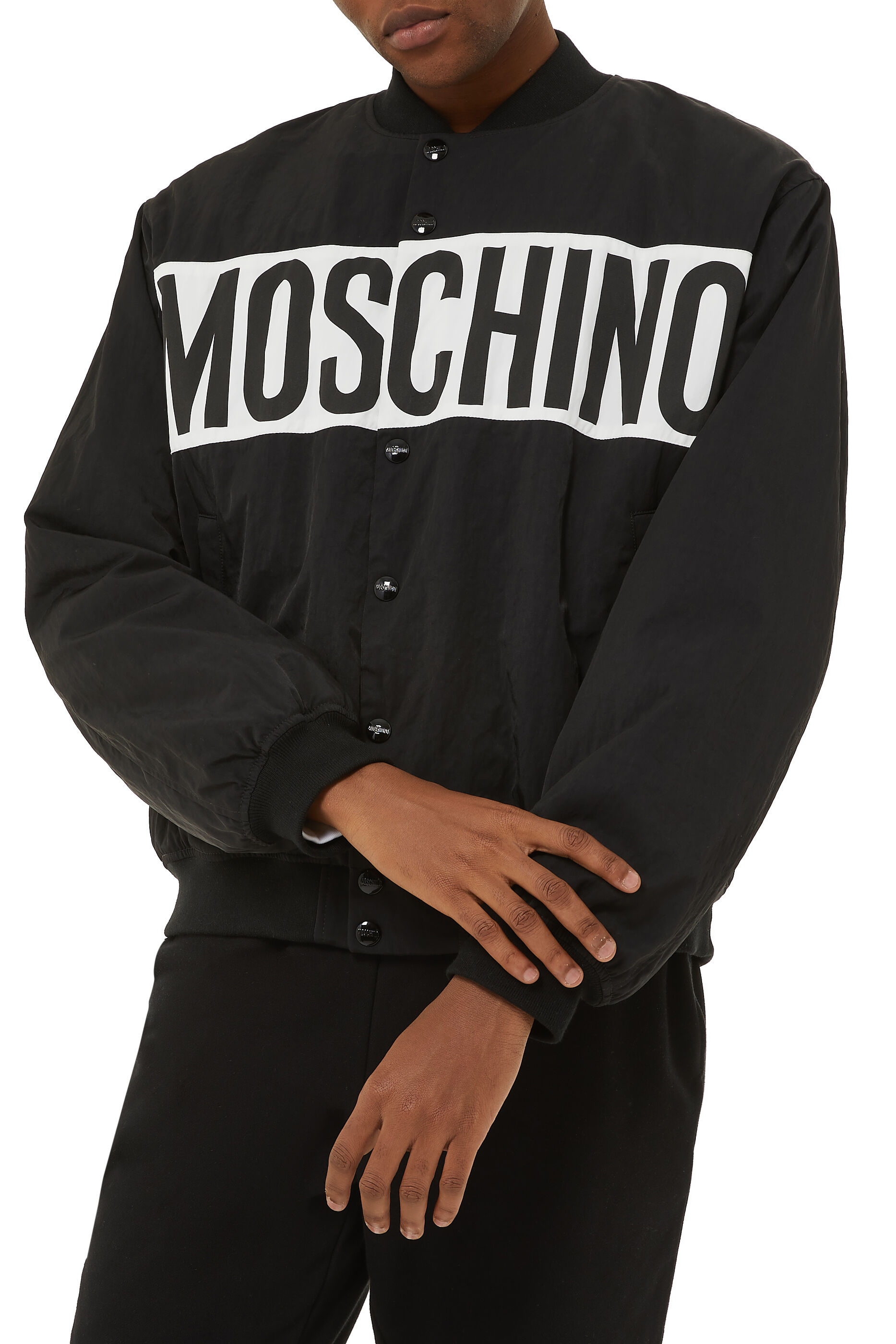 moschino bomber jacket mens