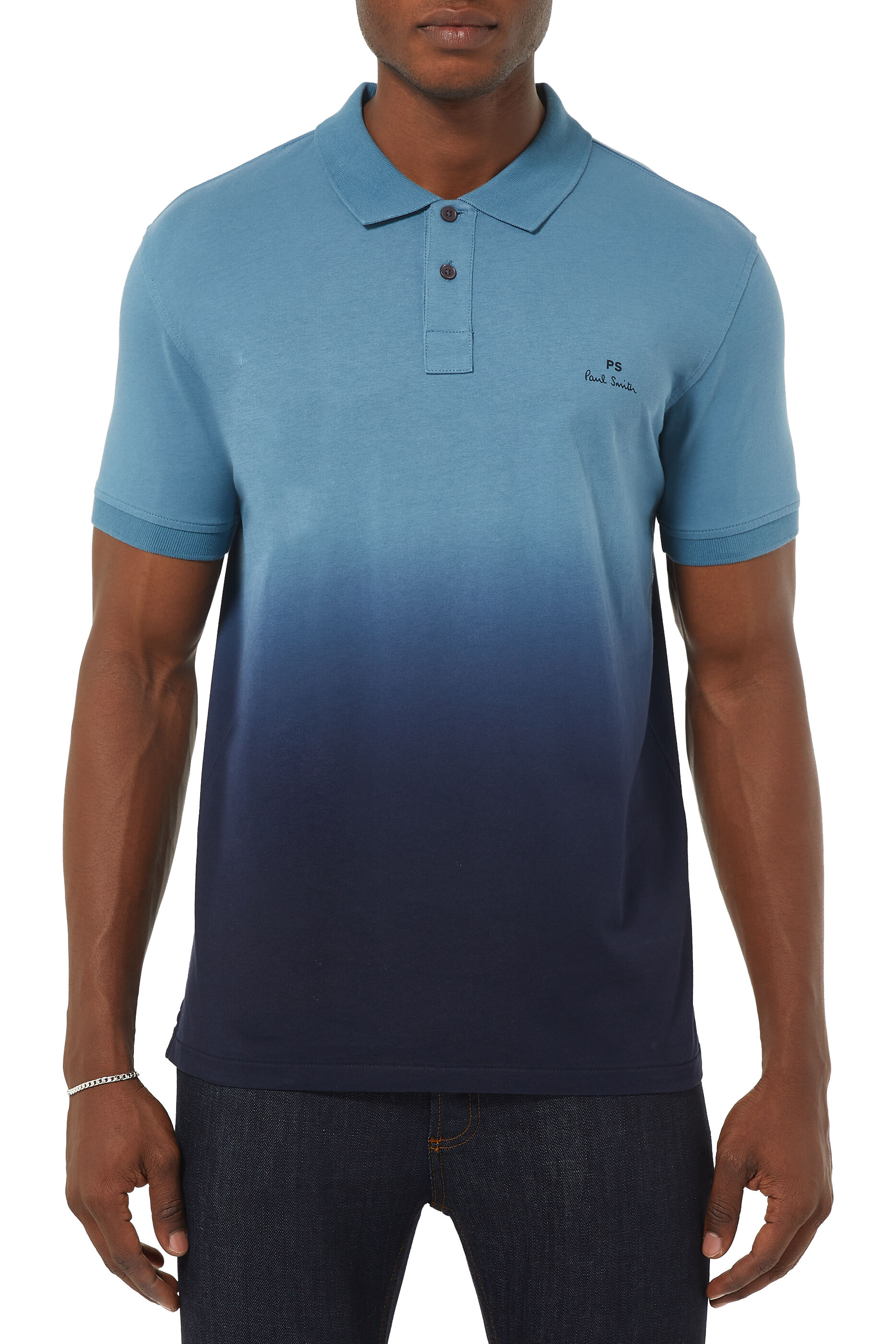 ombre polo shirt