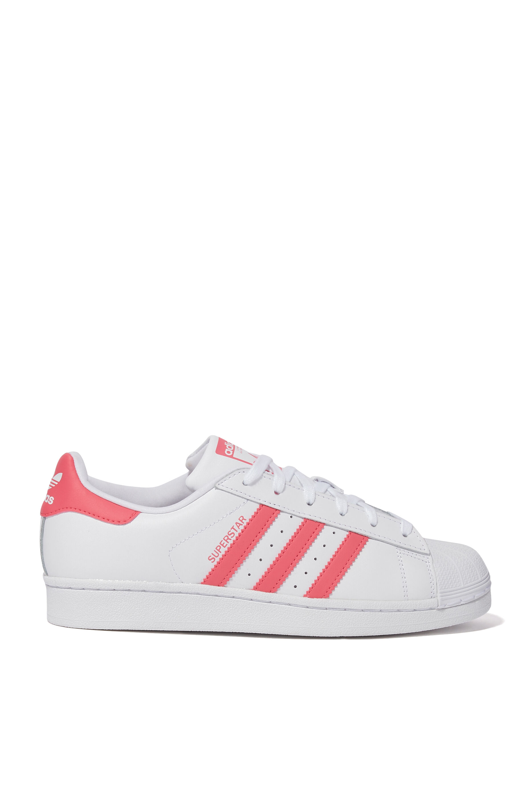 Adidas Pink Stripe Superstar Sneakers 