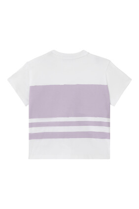 Stripe Embroidered T-Shirt