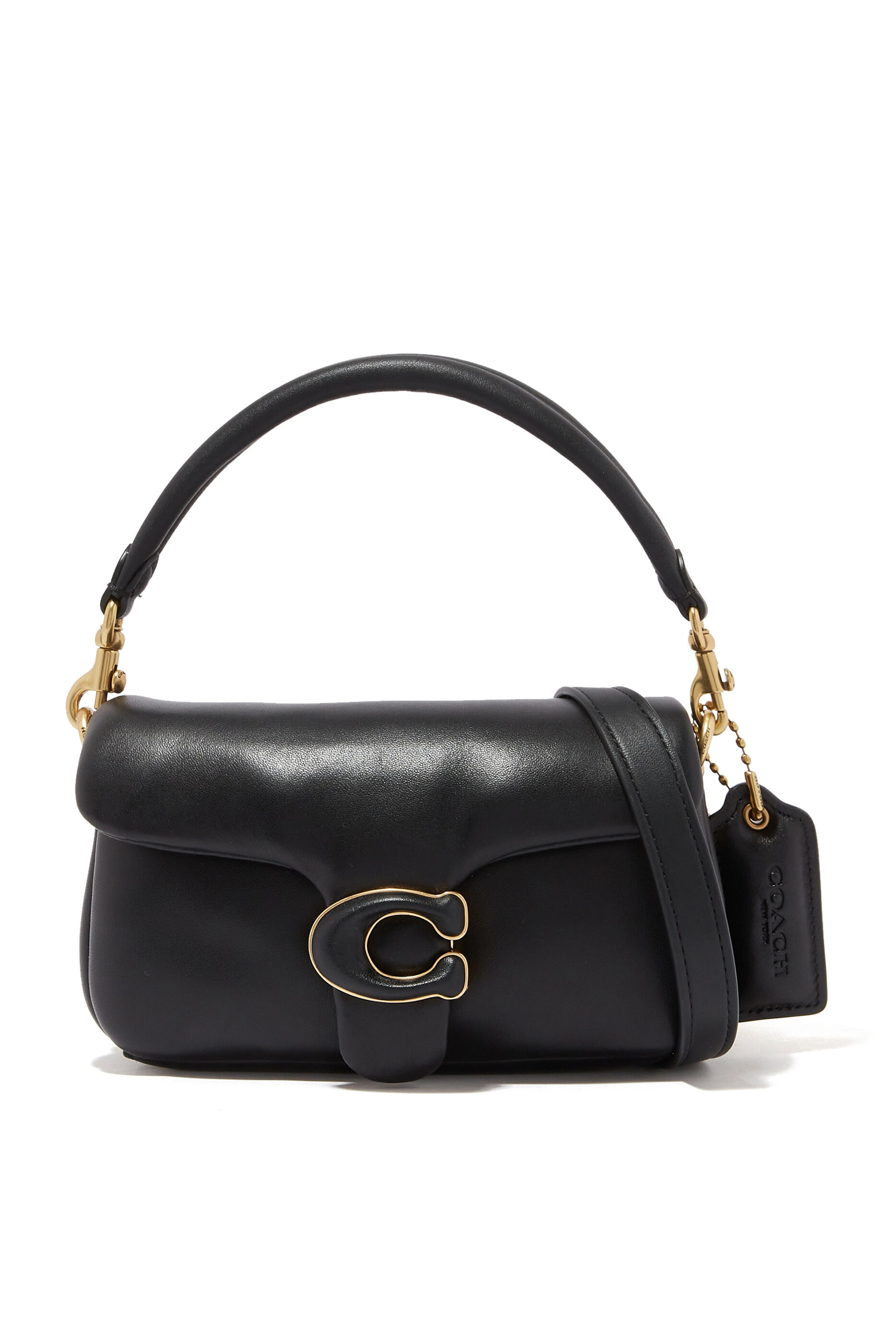 tabby leather shoulder bolsa