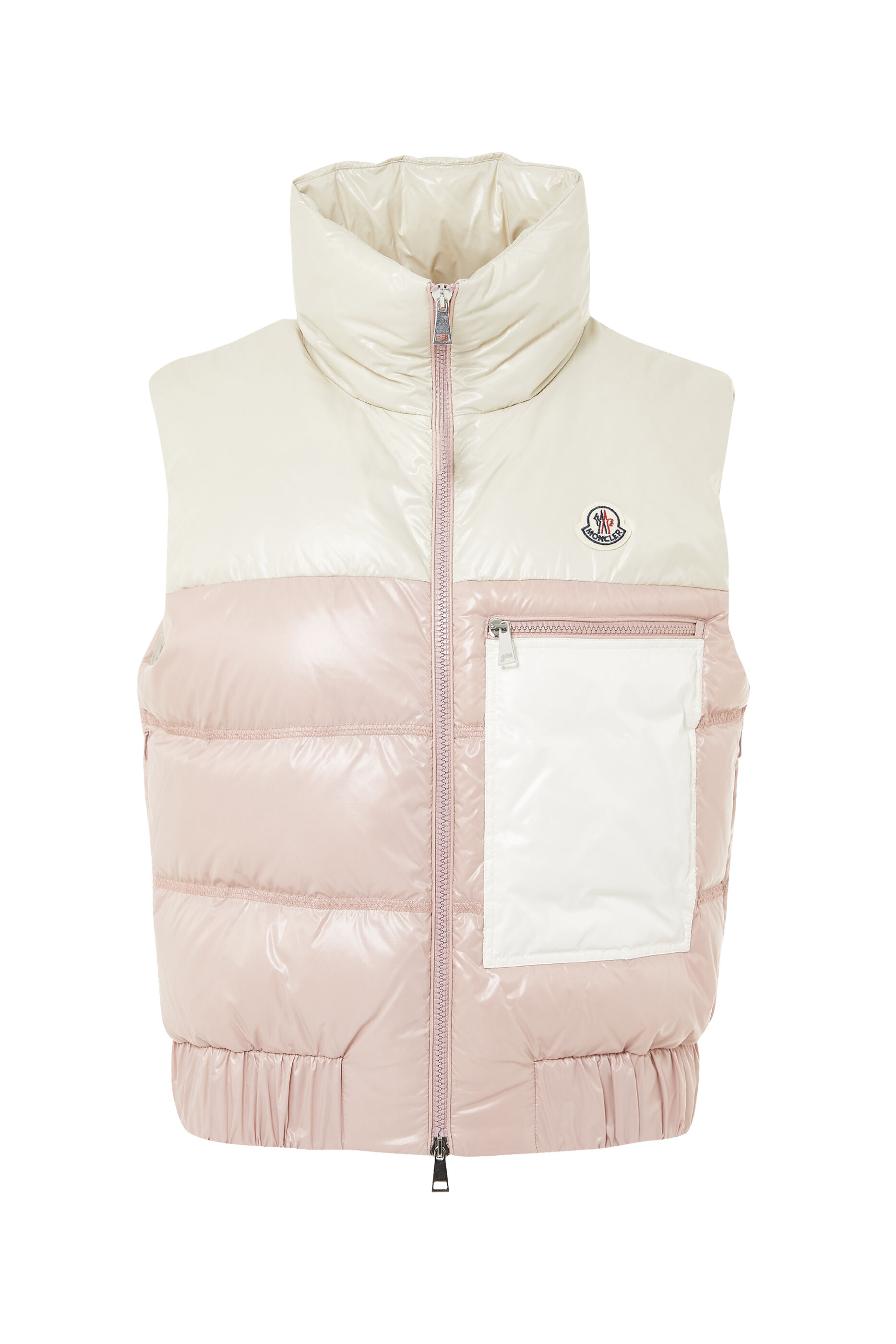 moncler pink vest womens