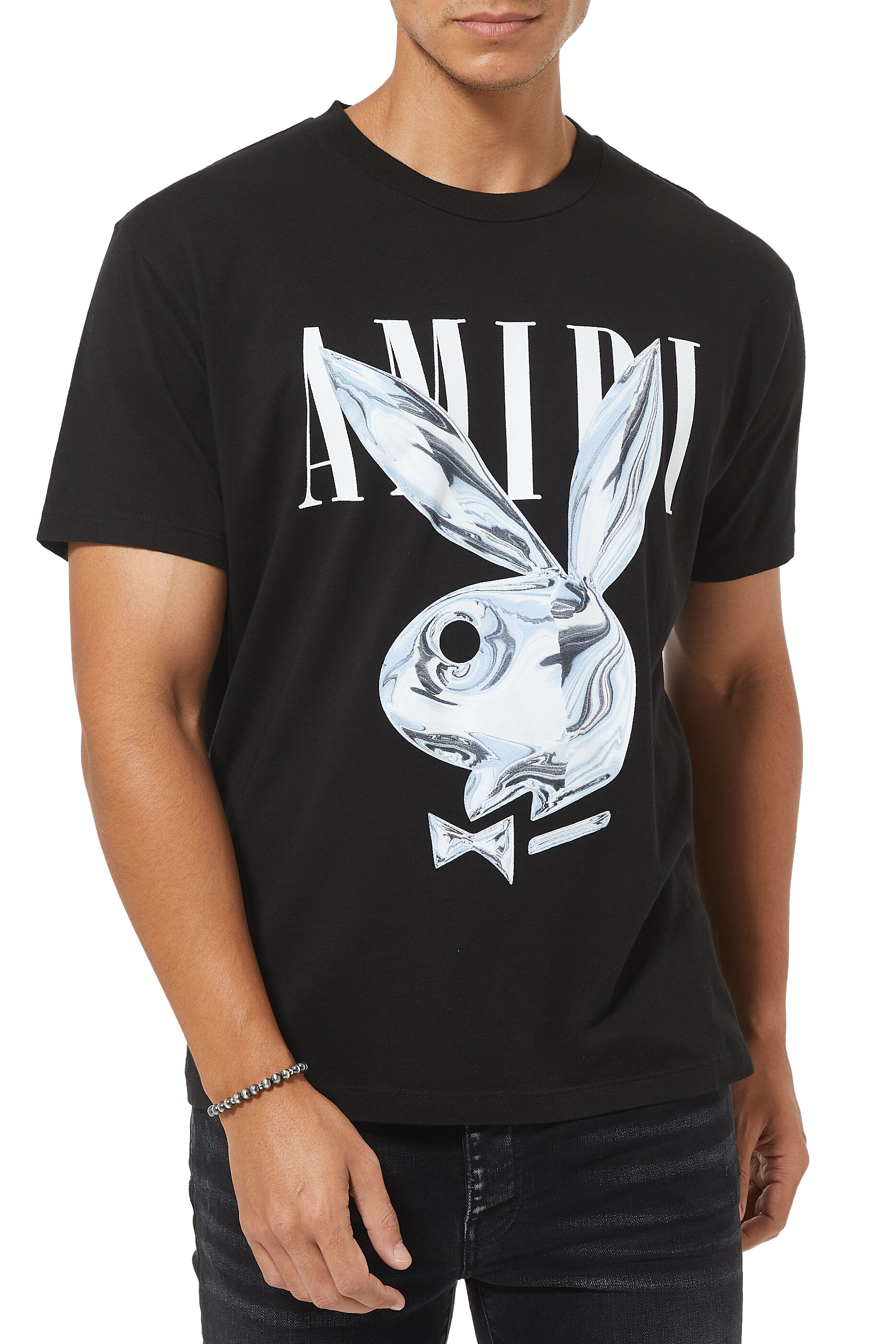 Buy Amiri Metallic Playboy Bunny T 