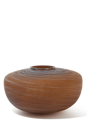 Brown Boulder Vase