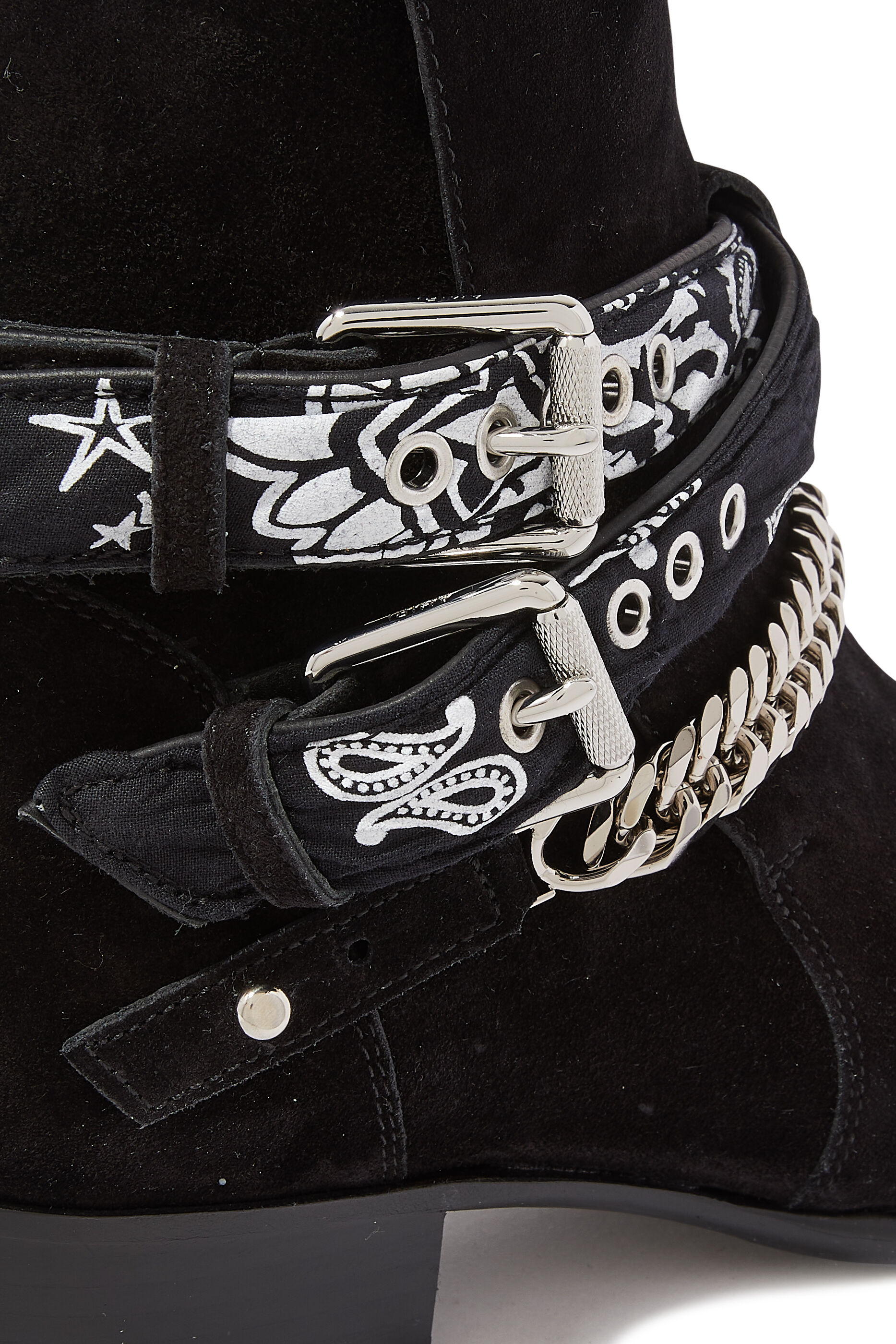 Buy Amiri Bandana Buckle Boots - Mens 