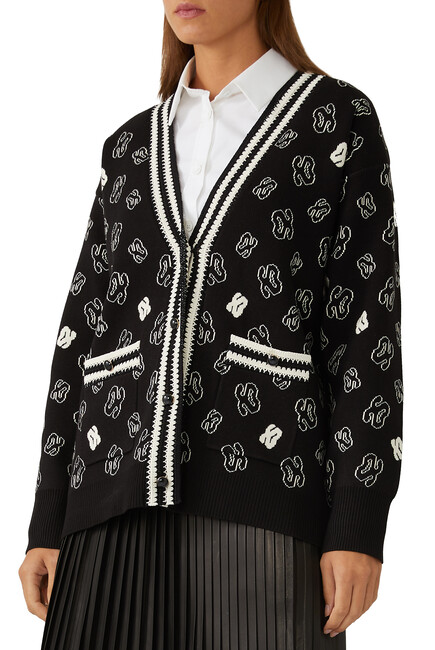 Logo-Print Cardigan Logo-Print Cardigan