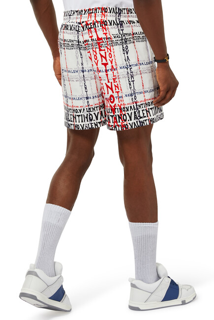 Buy Valentino Crossword Jersey Shorts for Mens ...
