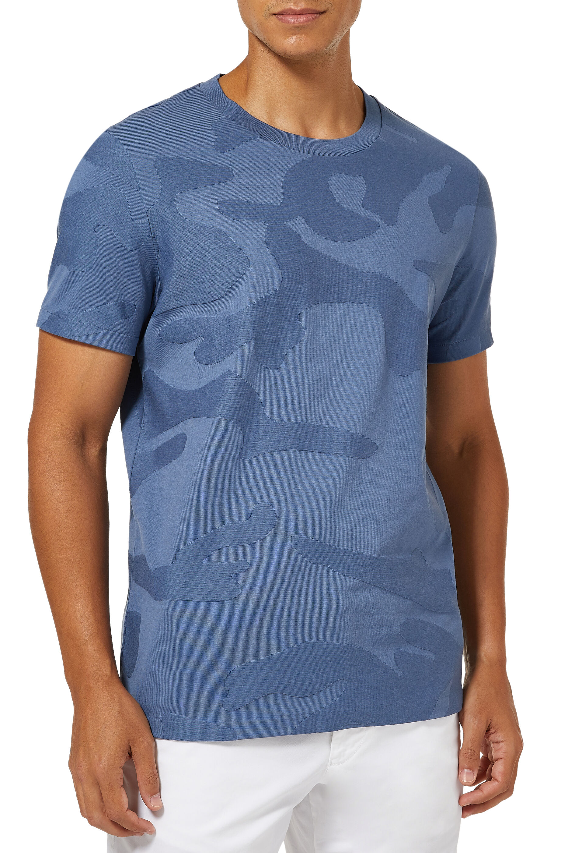 Boss Camouflage Cotton T-Shirt - Mens 