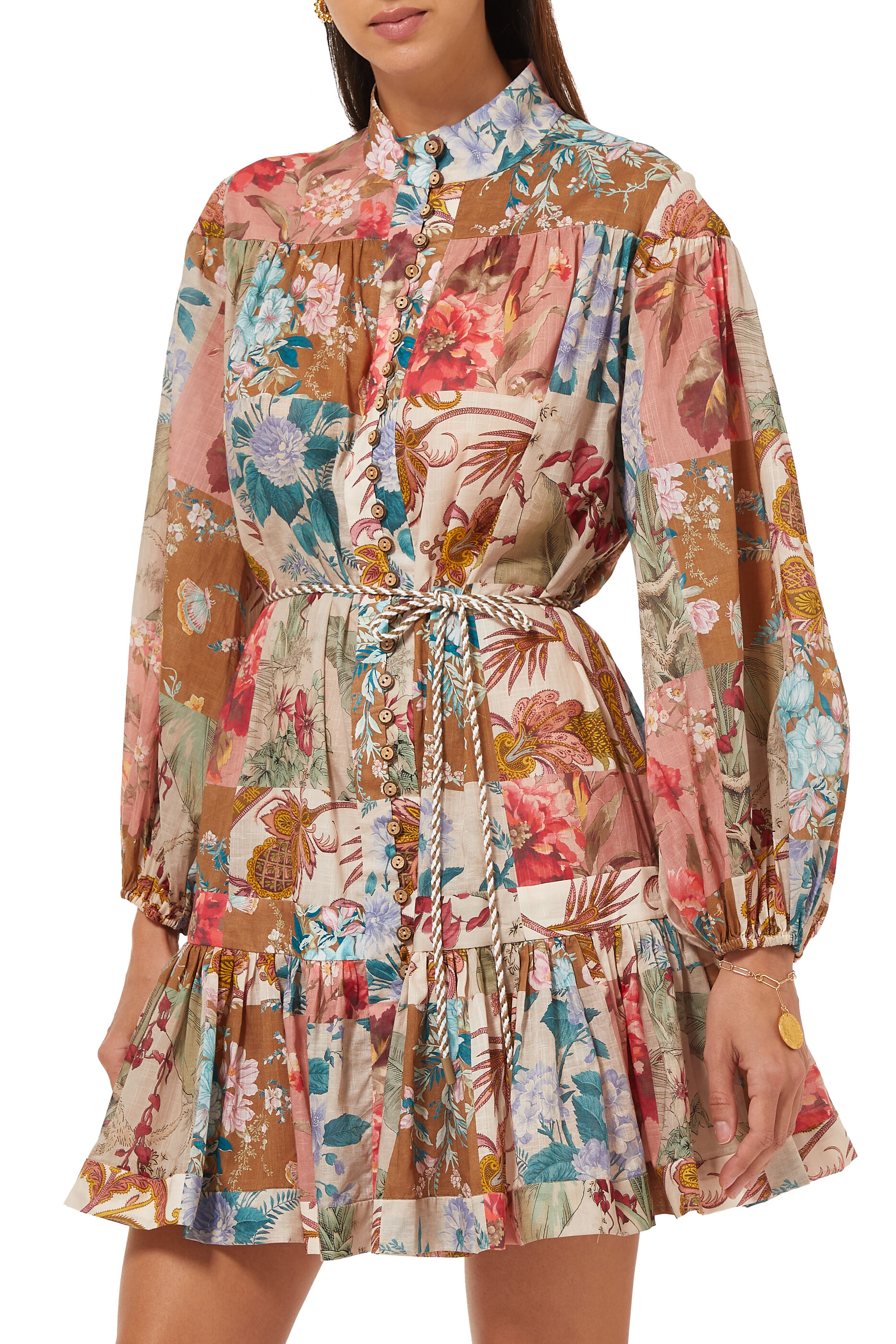 cassia drop waist mini dress