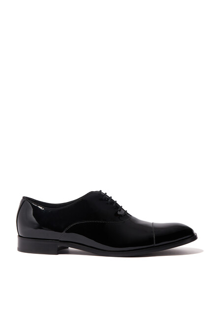 Buy Emporio Armani Patent Leather Oxford Shoes for Mens | Bloomingdale's  Qatar