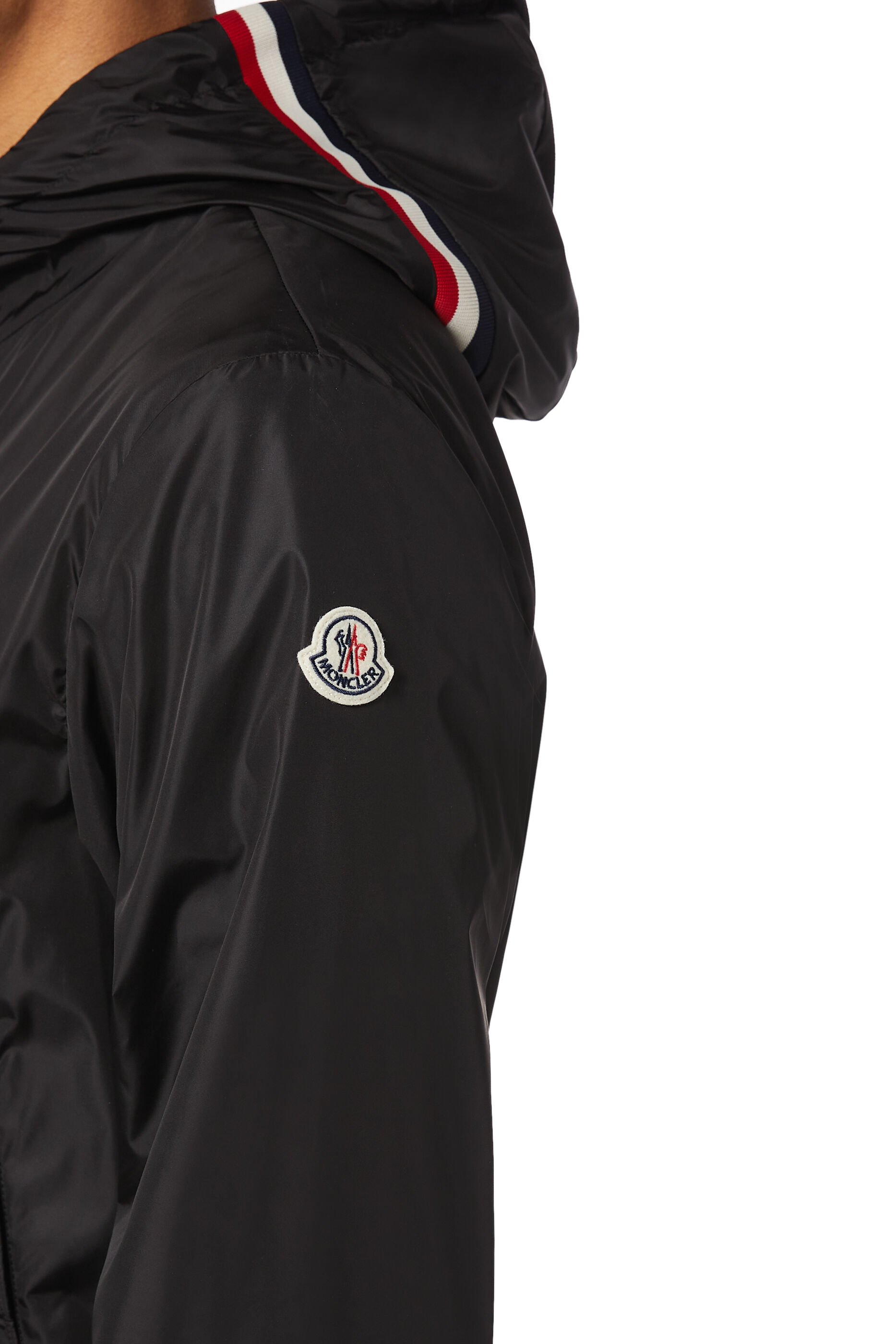 moncler black grimpeurs windbreaker hooded jacket