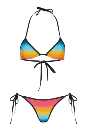 Sunset Ombre Tie Bikini Set