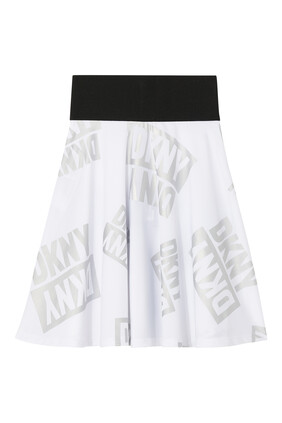 Metallic Logo Skirt