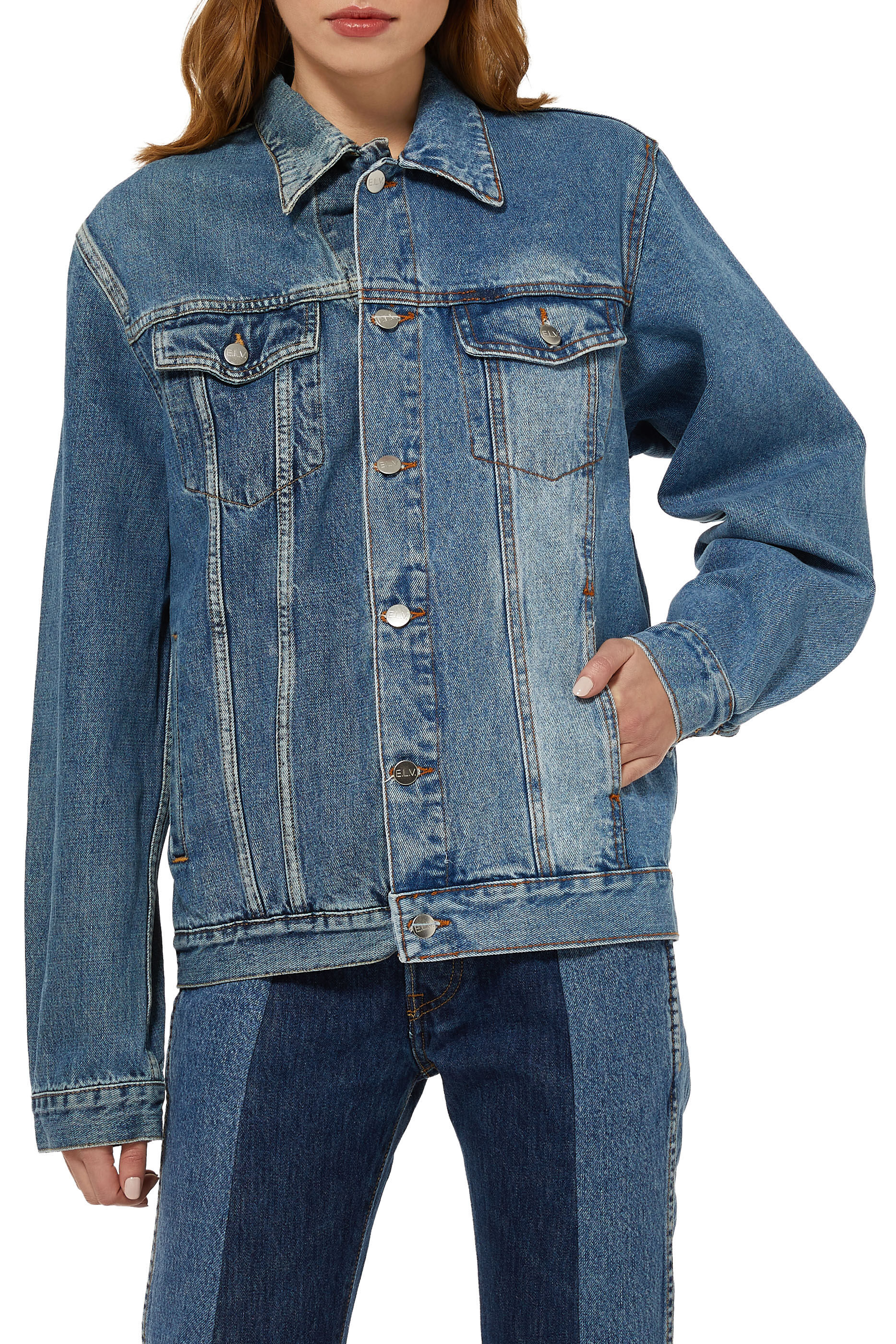 Buy E.L.V. Denim The Twin Denim Jacket 