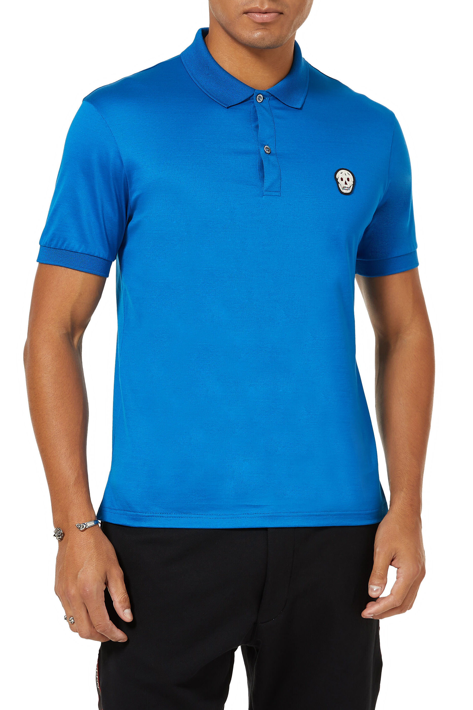 Buy Alexander McQueen Skull Polo Shirt 