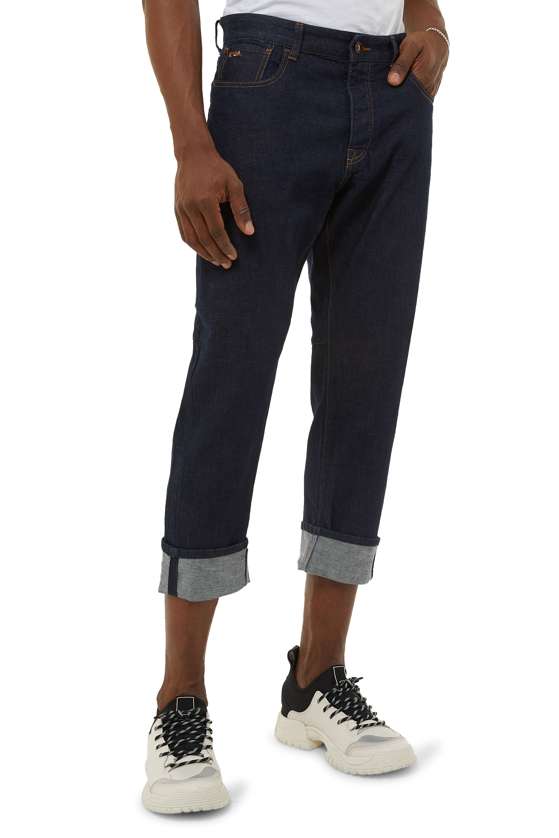 Emporio Armani Tapered Leg Jeans - Mens 