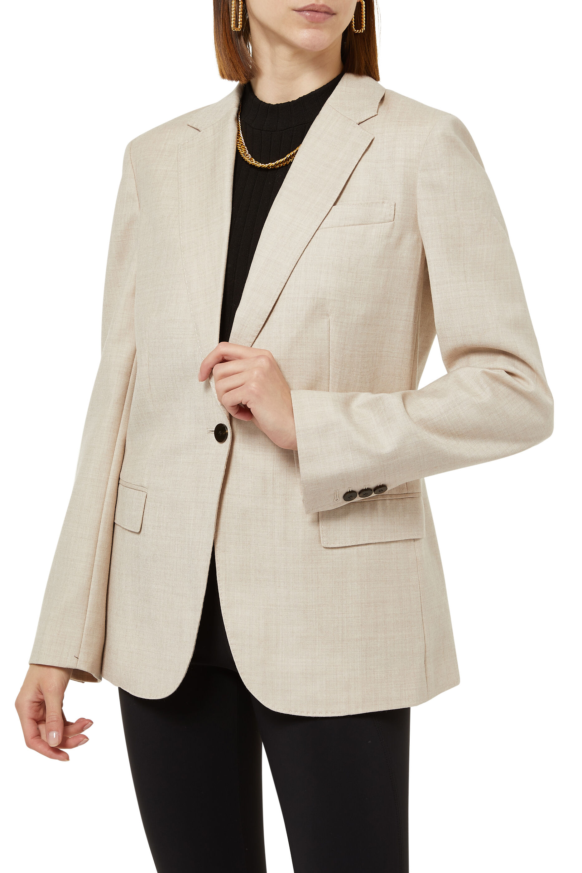 Theory Staple Blazer in Sleek Flannel 